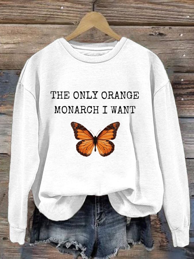 Retro The Fading of the Red White and Blue Print Sweatshirt
