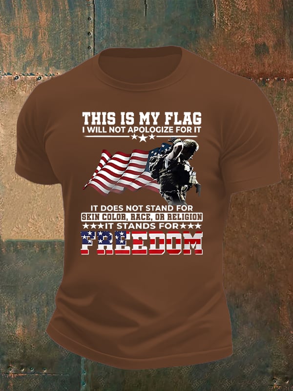 Men's THIS IS MY FLAG Print T-Shirt