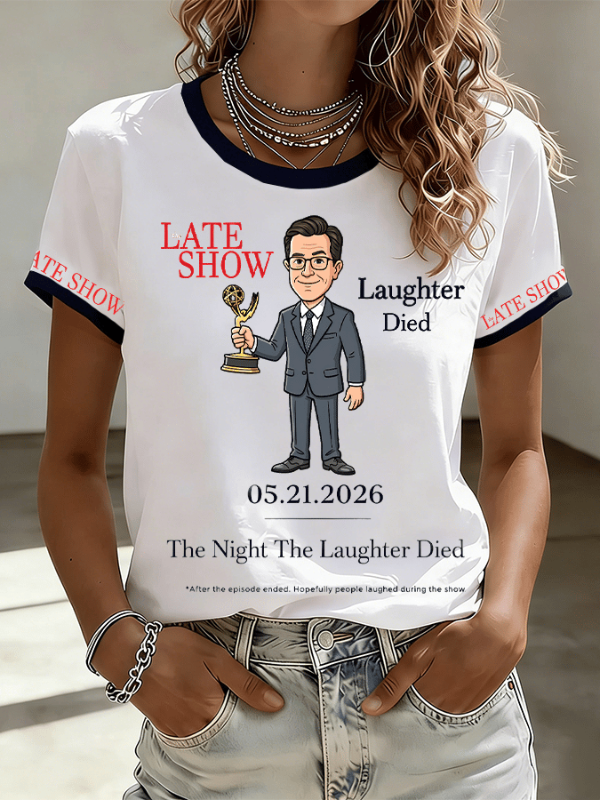 🔥Buy 3 Get 15% Off🔥Women's "Night When Laughter Stops" Printed Comfortable T-Shirt