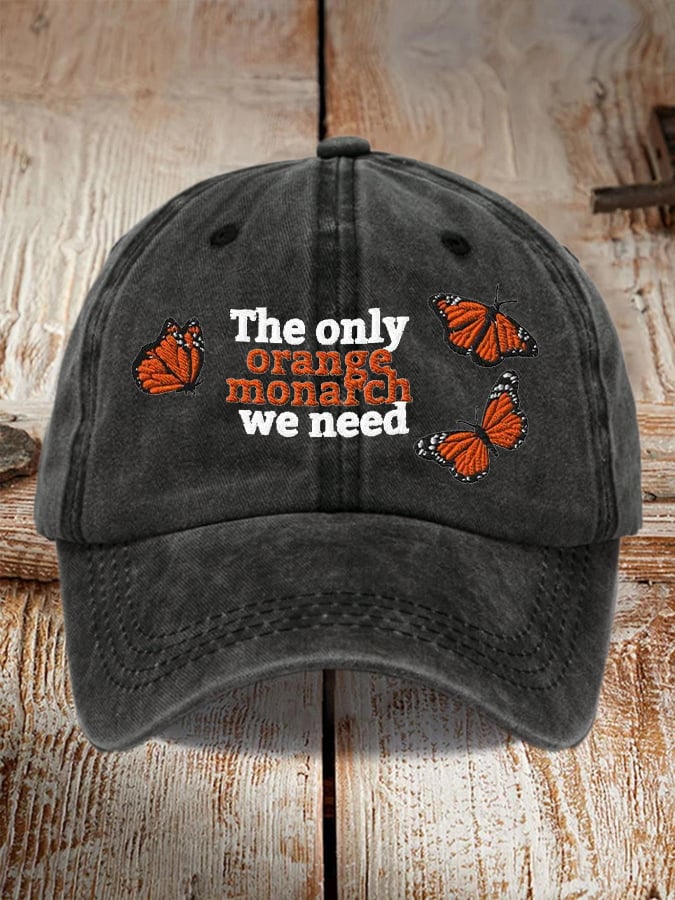 🔥Buy 3 Get 15% Off🔥Unisex Monarch Butterfly Washed Cotton Hat