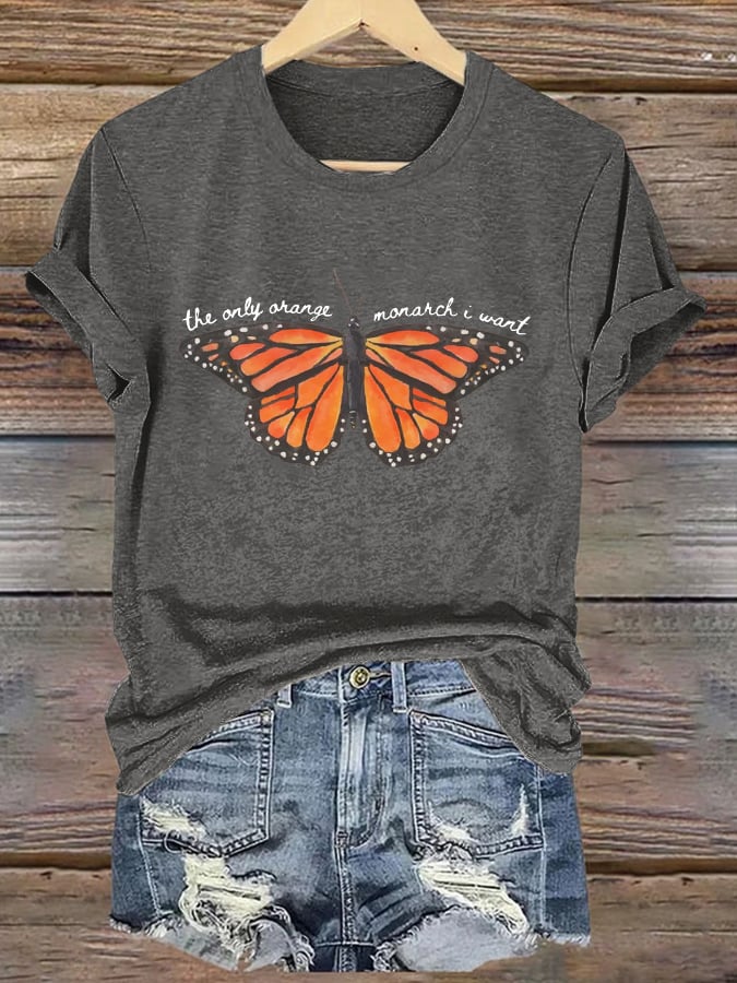 🔥Buy 3 Get 15% Off🔥Retro We Only Need One Monarch And It's A Butterfly Print T-Shirt