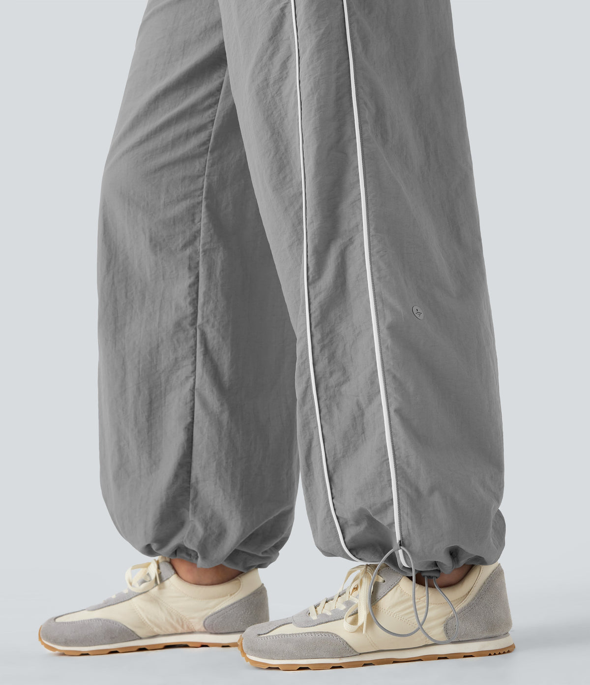 Mid Rise Wide Leg Cool Touch Casual Pants with Pockets