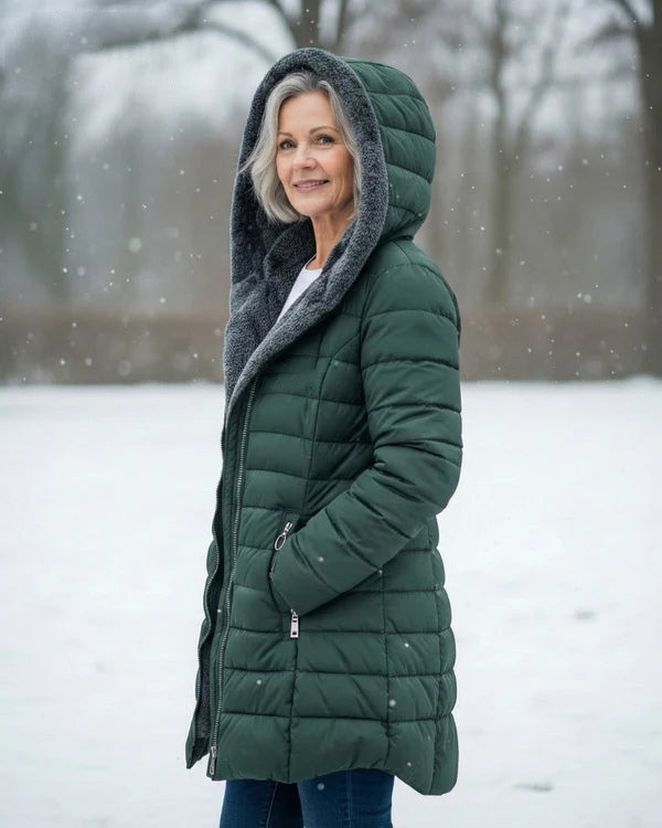 Hot Sale 🔥UK Women long winter windproof down jacket