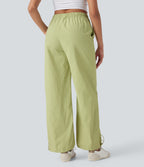 Low Rise Cinchable Hem Yoga Joggers with Pockets