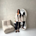 Ladies Collar Batwing Pocket Lined Jacket