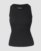 ChicMe Built-in Bra Ribbed Round Neck Tank Top