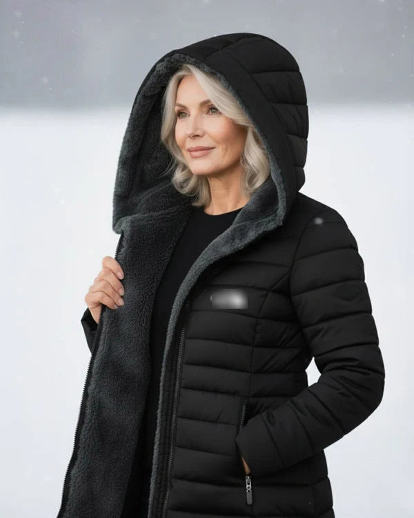 Hot Sale 🔥UK Women long winter windproof down jacket