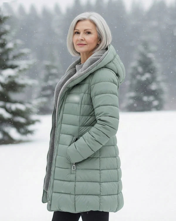 Hot Sale 🔥UK Women long winter windproof down jacket