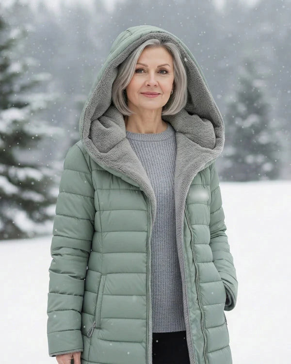 Hot Sale 🔥UK Women long winter windproof down jacket