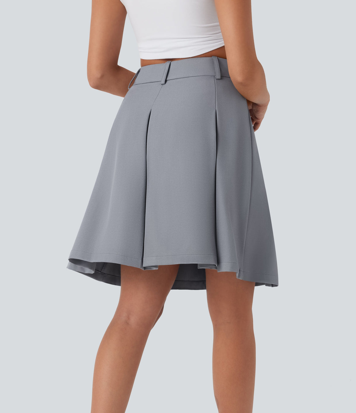 Mid Rise A-Line Mini Casual Skirt