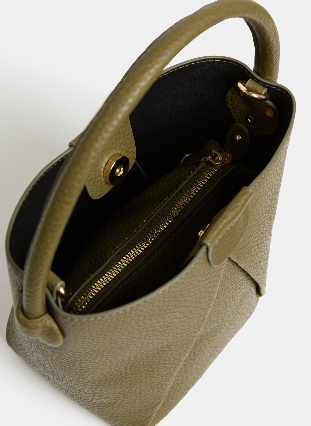 Pebbled Bucket Bag