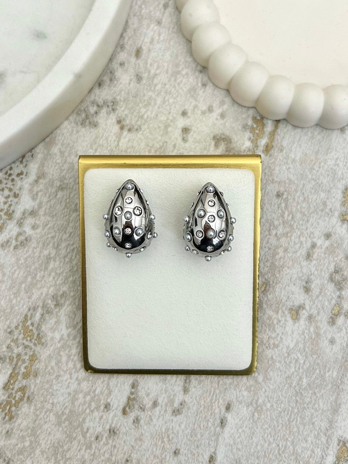 Large Teardrop Chunky Earrings (5 Styles)