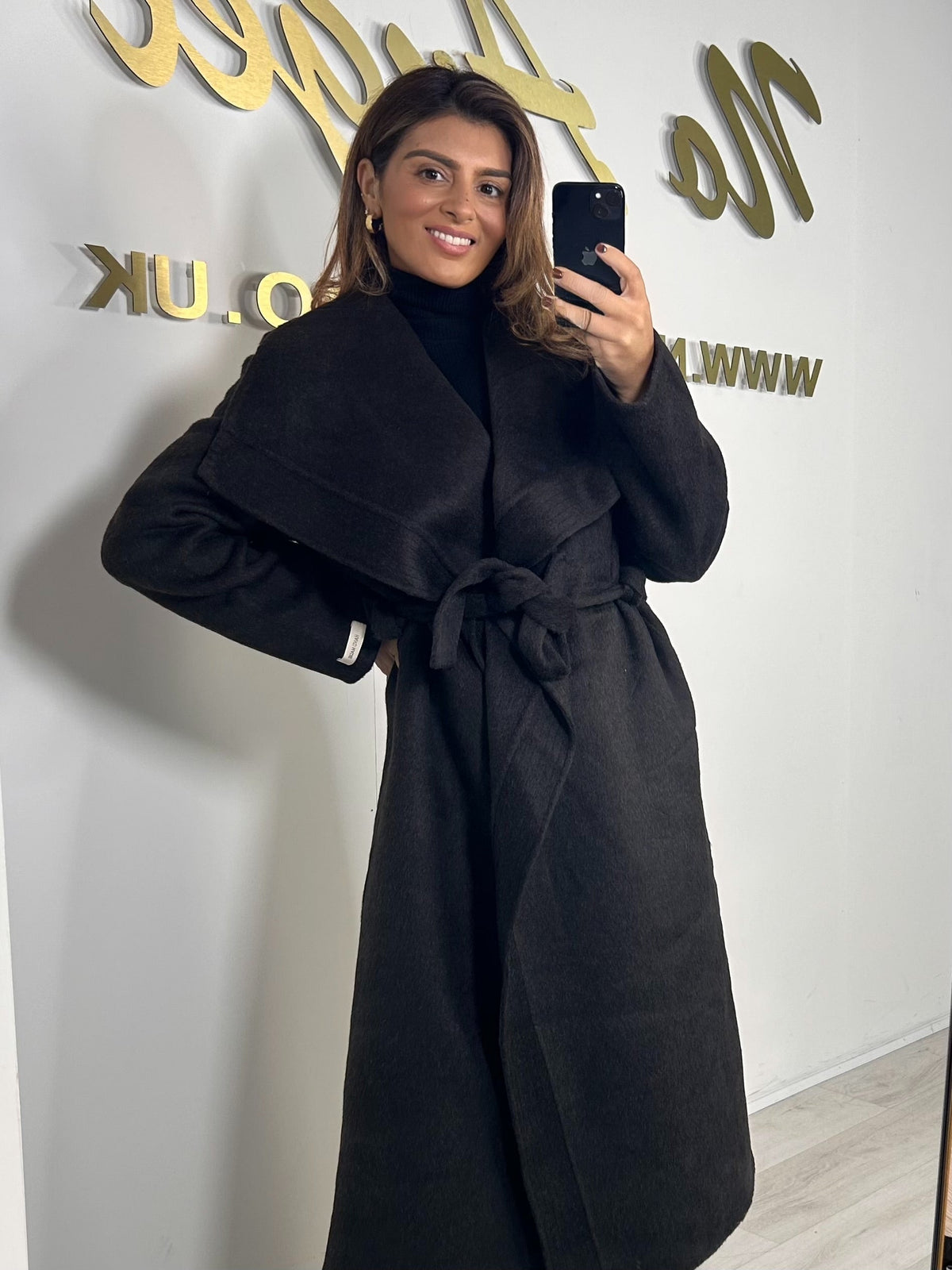 Long Belted Waterfall Jacket (3 Colours)
