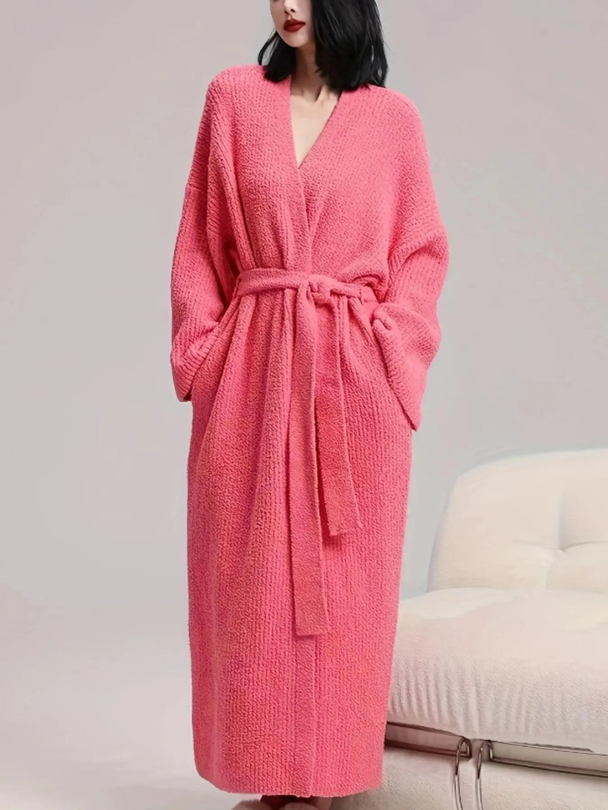 Women's Double-Sided Fleece Robe