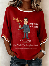 🔥Buy 3 Get 15% Off🔥Women's "Night When Laughter Stops" Printed Comfortable Top