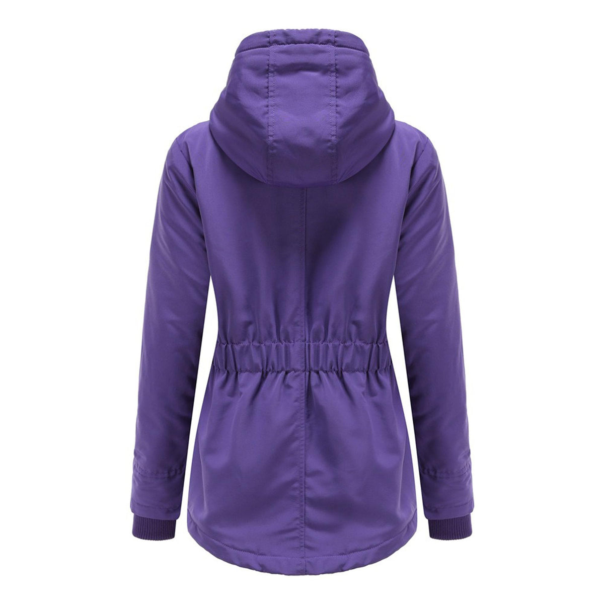 DGHM-JLMY 1/2 Pack Women's Windproof Waterproof Cotton Coats Fashion Warm Hooded Outerwear Solid Thick Fleece Jacket