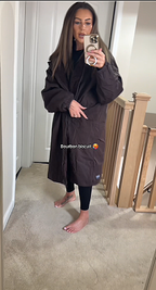 2026 NewDrying Robe Water Resistant Wind Resistant Changing Soft Sherpa Fleece Lined Oversized Hooded Long Sleeve Coat Jacket