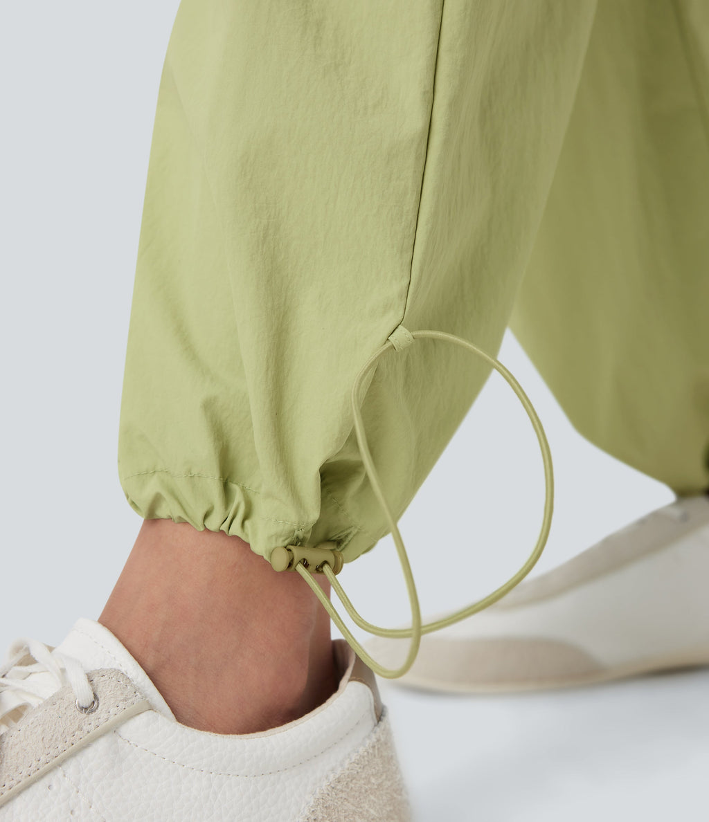 Low Rise Cinchable Hem Yoga Joggers with Pockets