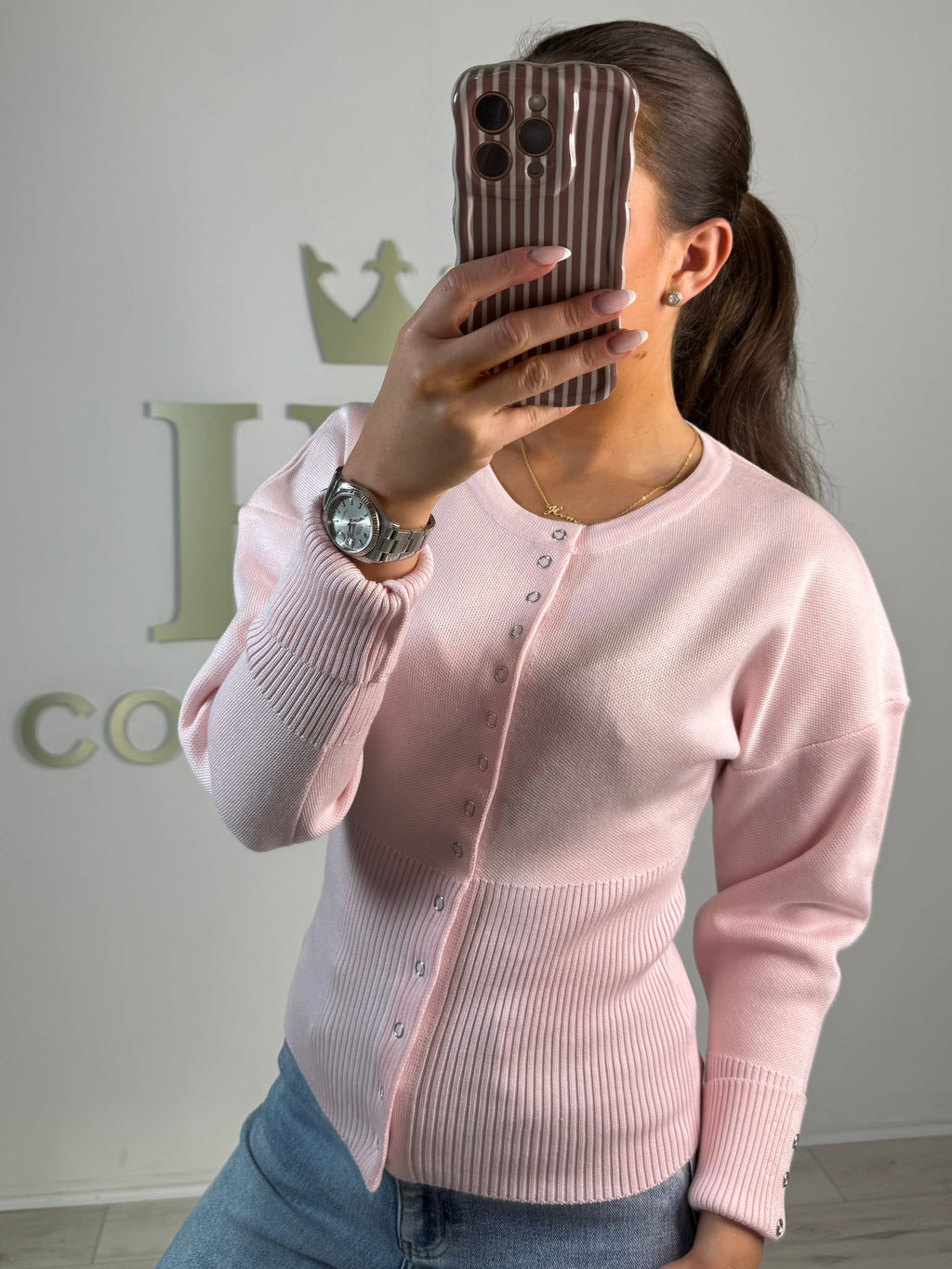Soft Knit Button Up Ribbed Bottom Cardigan (5 Colours)