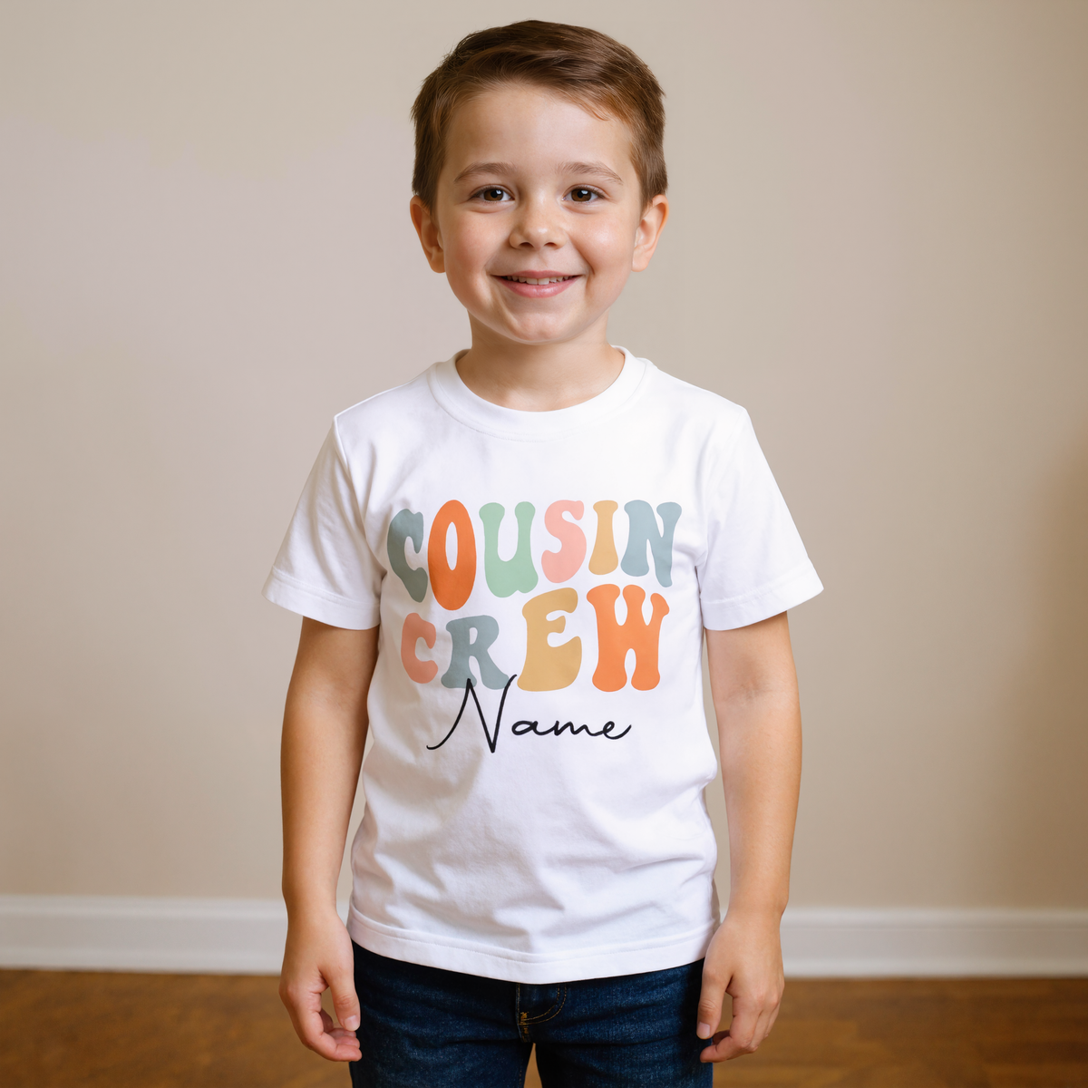 Custom Cousin Crew Family T Shirt Set