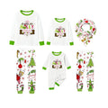 Holiday Family Christmas Pajamas Set With Colorful Xmas Character Pattern Design