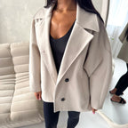 Ladies Collar Batwing Pocket Lined Jacket