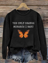 Retro The Fading of the Red White and Blue Print Sweatshirt