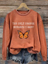 Retro The Fading of the Red White and Blue Print Sweatshirt
