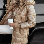 Women's Winter Warm Hooded Coat in Mid-Length