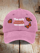 🔥Buy 3 Get 15% Off🔥Unisex Monarch Butterfly Washed Cotton Hat