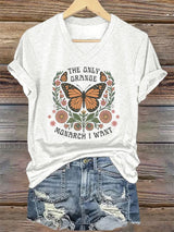 🔥Buy 3 Get 15% Off🔥Women's The Only Orange Monarch I Want Print T-shirt