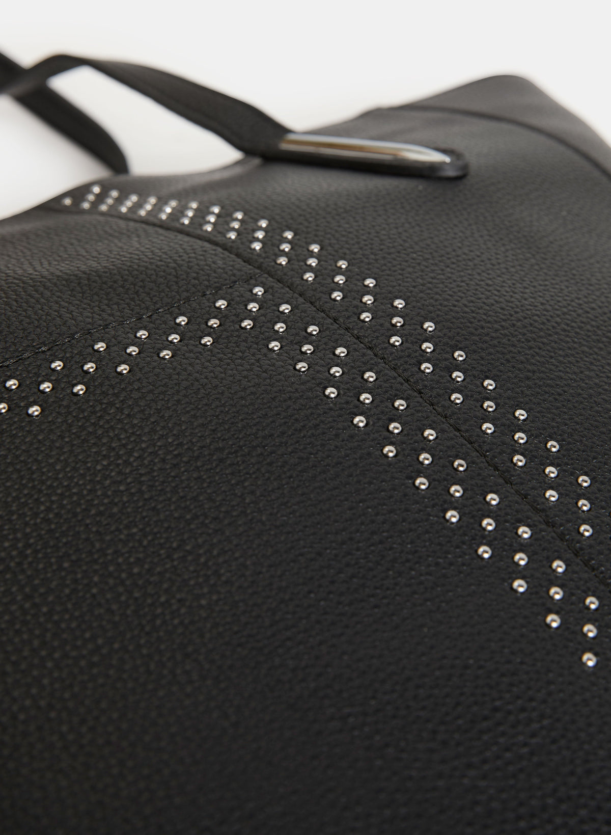 Stud Detail Vegan Leather Tote Bag