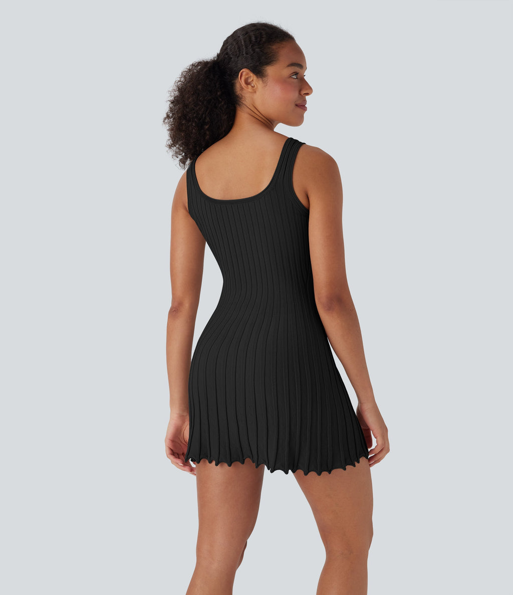 Mini Casual Sweater Tank Dress