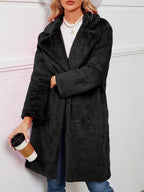 Women's Winter Fleece Sherpa Jacket Windproof Long Teddy Coat