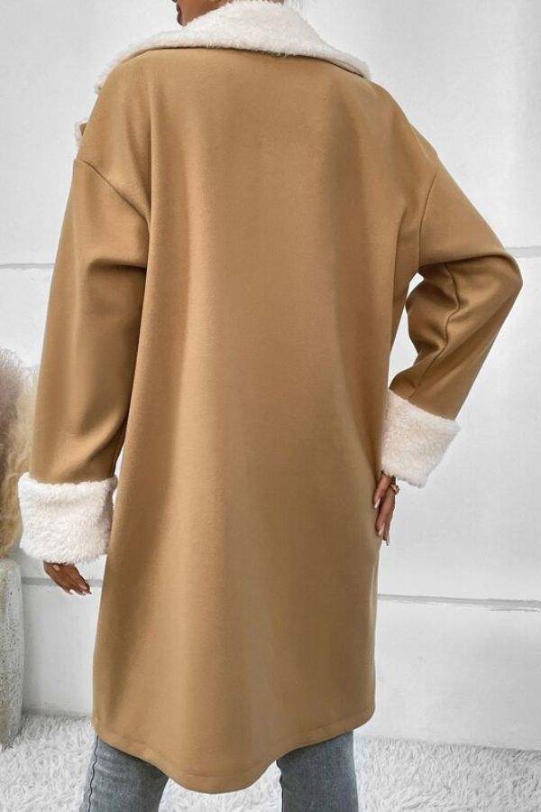 Nordic Warmth Shearling-Lined Coat