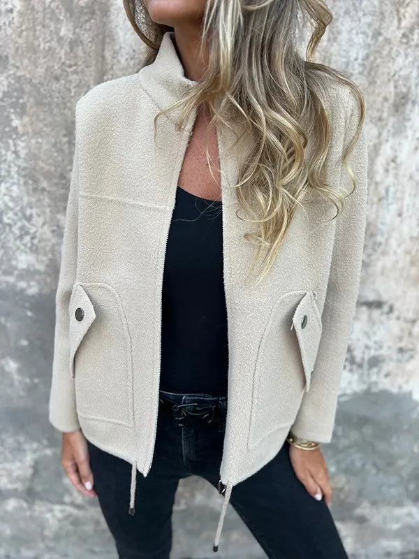 CLEARANCE🔥 Casual Zipper Drawstring Jacket