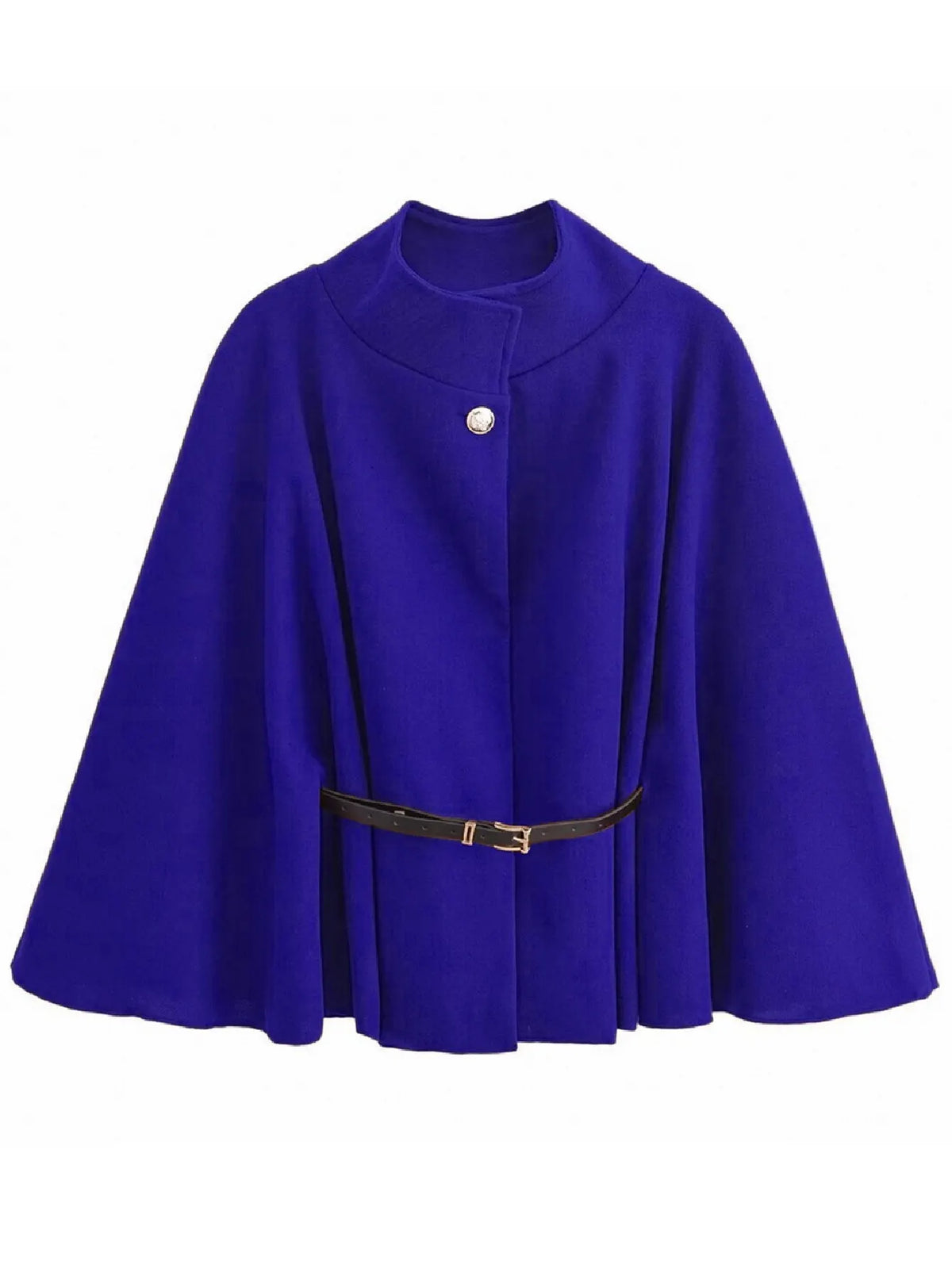 🔥SALE 60% OFF🔥 Women's Winter Fashion Casual Solid Color Waist Strap Cloak Jacket
