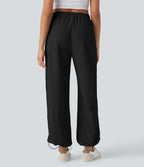 Low Rise Cinchable Hem Yoga Joggers with Pockets