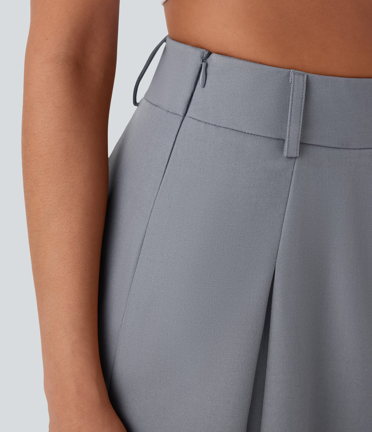 Mid Rise A-Line Mini Casual Skirt