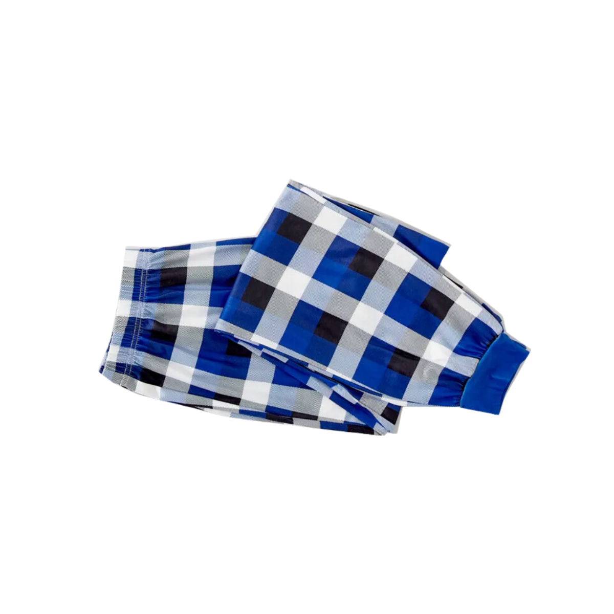 Christmas Couple Blue Plaid Pajamas With Make Memories Together 2025 Print