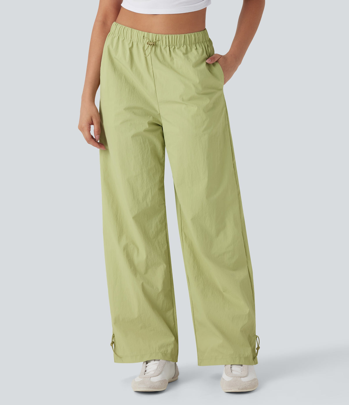 Low Rise Cinchable Hem Yoga Joggers with Pockets