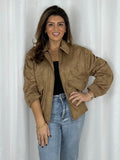 Camel Bomber Jacket