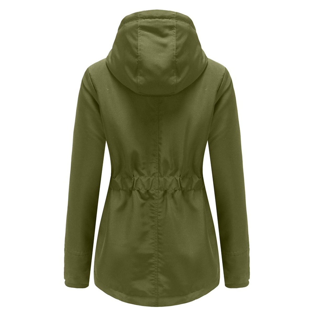 DGHM-JLMY 1/2 Pack Women's Windproof Waterproof Cotton Coats Fashion Warm Hooded Outerwear Solid Thick Fleece Jacket