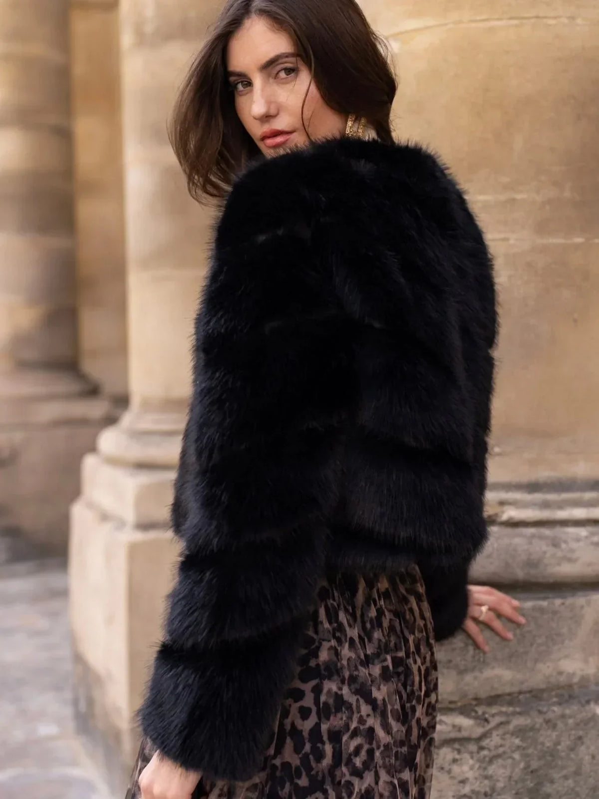 Foxy Faux Fur Jacket