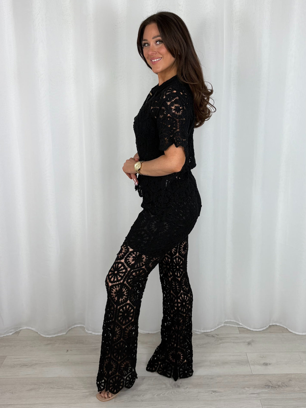 Crochet Top & Trouser Co-Ord (3 Colours)