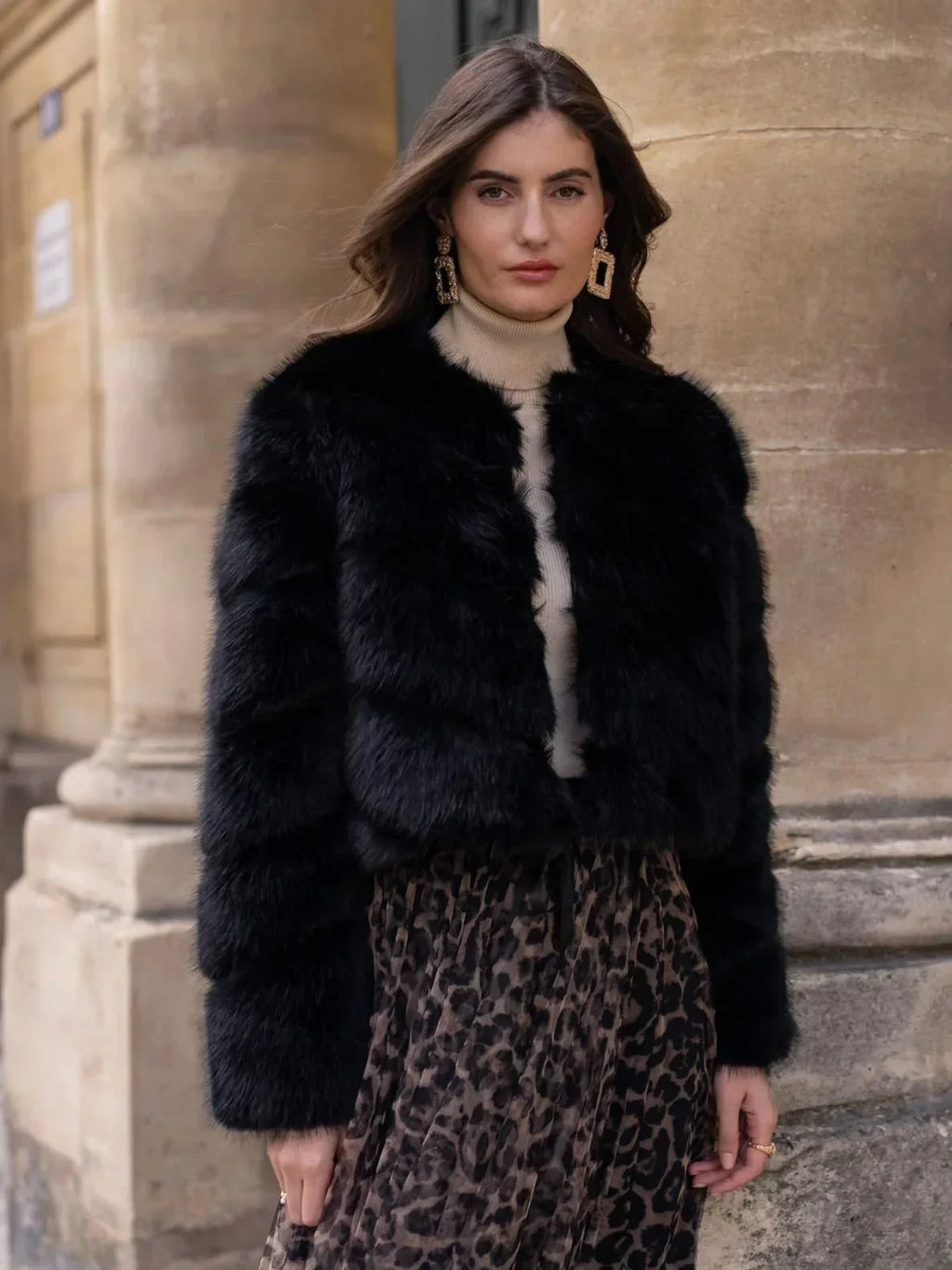 Foxy Faux Fur Jacket