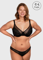 Enchante Unlined Non-padded Lace Underwire Bra