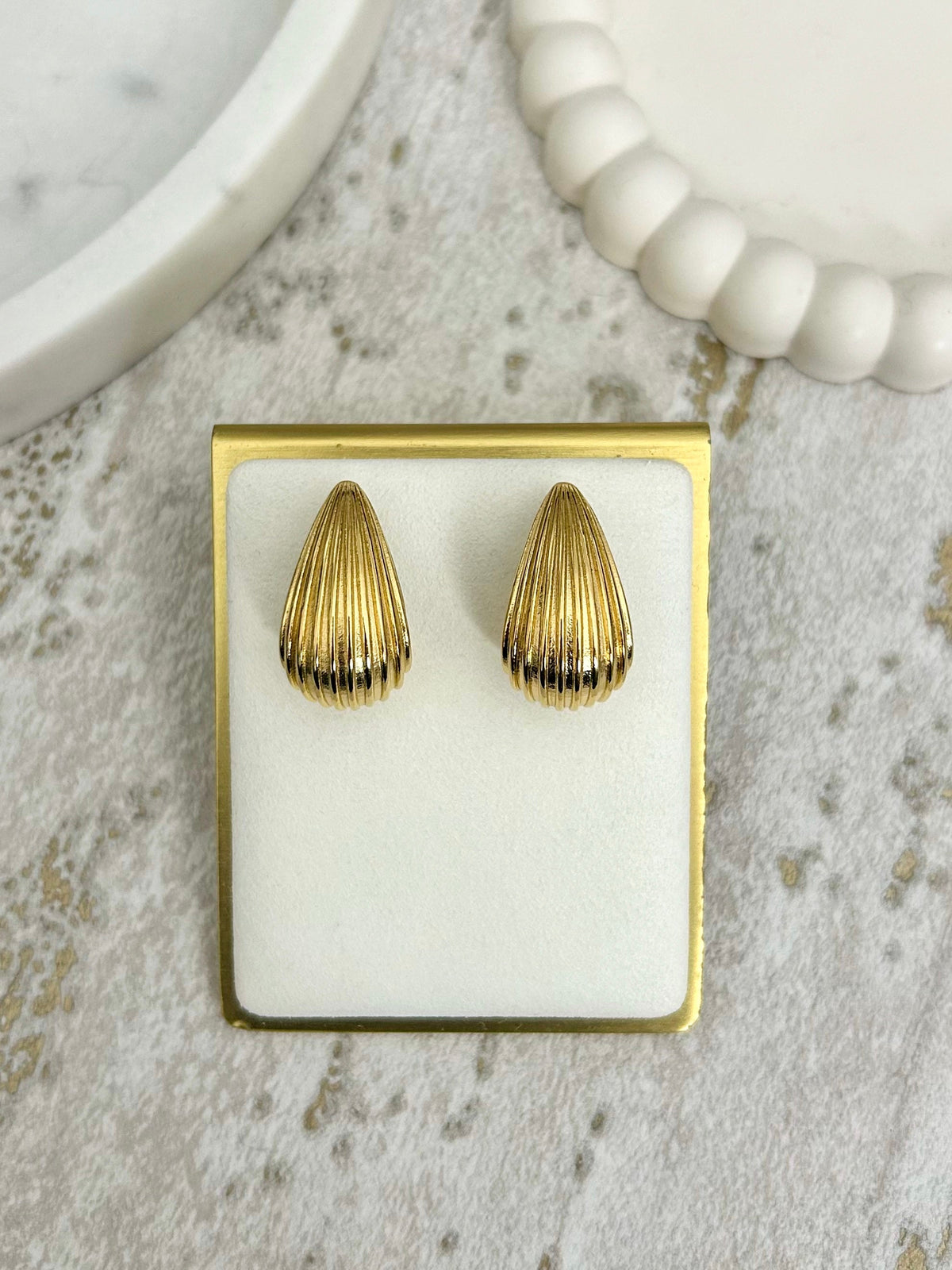 Large Teardrop Chunky Earrings (5 Styles)