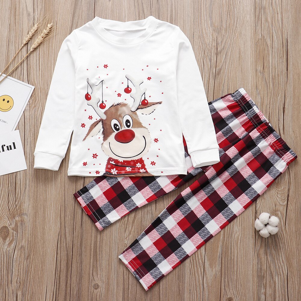 Cute Reindeers Matching Family Pajamas