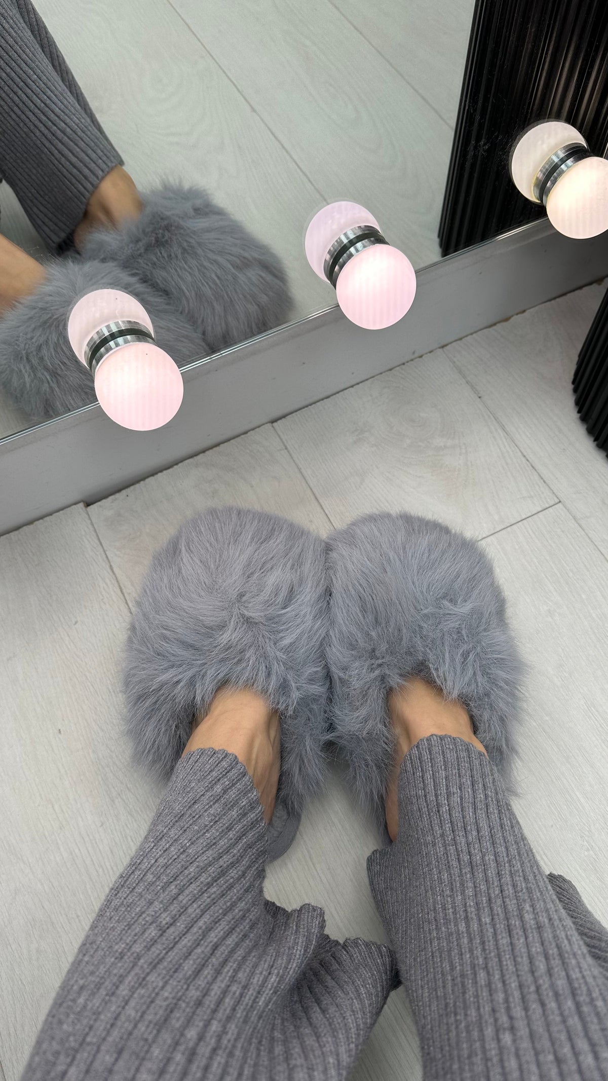 Prisha Faux Fur Fluffy Slippers